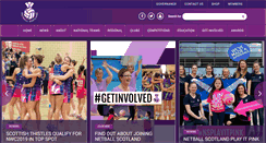 Desktop Screenshot of netballscotland.com
